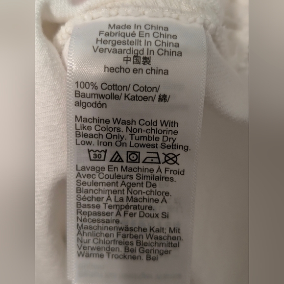 $148 Madewell Denim Scoopneck Midi Dress M Pure White Cottagecore Coastal NWT - Picture 7 of 10